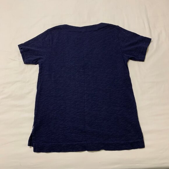 J.Crew Tunic Top. Short Sleeve. 100% Cotton. Blue. Embroidered. Women. Size XS - Picture 6 of 9